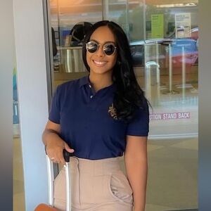 Ralph Lauren Navy Polo with Gold Embroidery